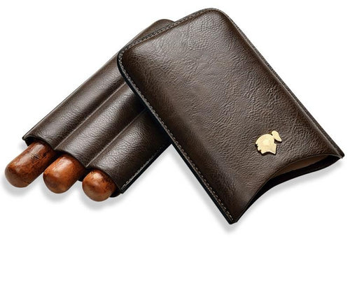 Portable Cigar Moisturizing Case With 3 Pack