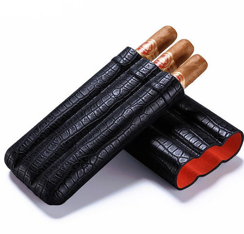 MINI Classic Travel Embossed Leather Cigar Case box