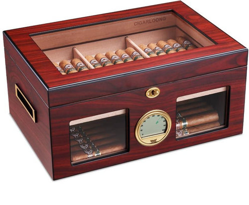 Hygrometer Humidifier Smoking Cigar Box